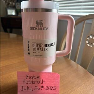 Stanley Pink Rain FlowState Tumbler with Handle
